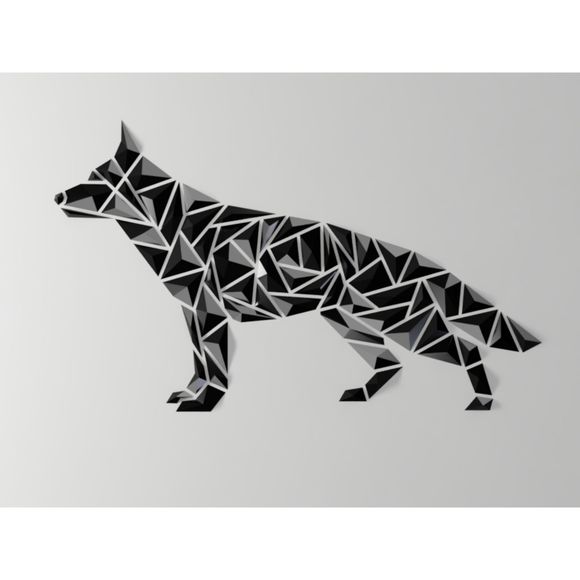 DGEmily Geometric German Shepard Wall Art | Large-Scale Wall Decor | Custom Size - Picture 1 of 4